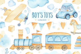 Boy's Toys - Watercolor Collection