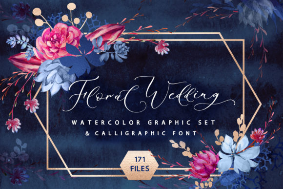 Floral Wedding Graphics Script: A Beautiful Blend of Art and Design