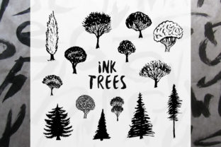 Ink Trees Vector Set: A Handdrawn Collection for Creative Designers