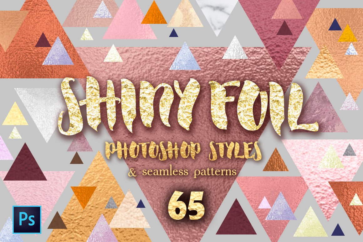 Shiny Foils Photoshop Layer Styles: Elevate Your Designs with One-Click Brilliance