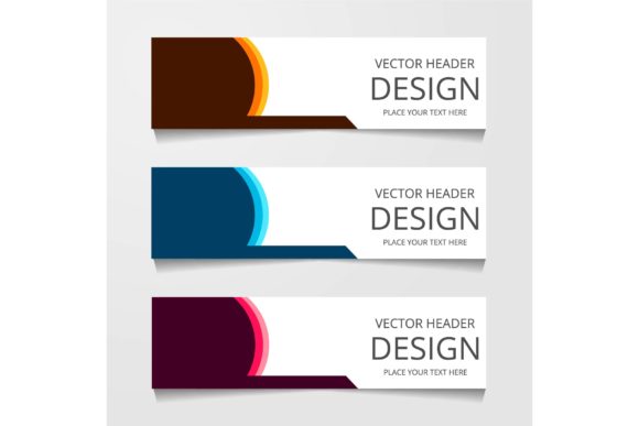Vector Abstract Banner Design Modern Web Template