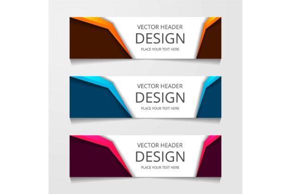 Vector Abstract Web Banner Design Template