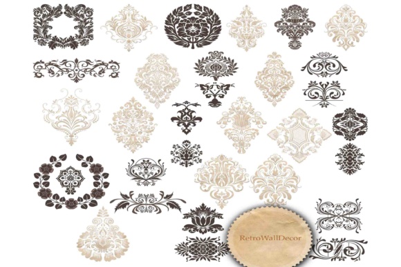 Vintage Ornaments Clip Art Set: A Timeless Resource for Creative Professionals
