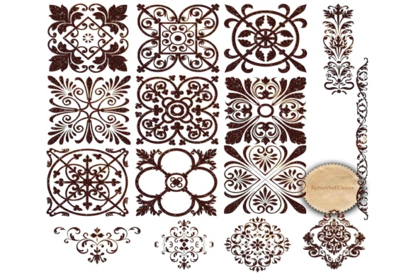 Vintage Ornaments Clipart